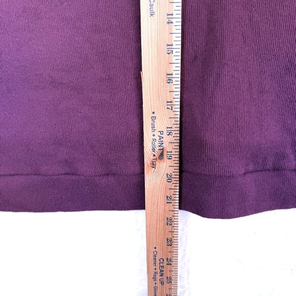 Free People FP Beach Sweater Womens L Purple Knit Pull Over Hooded Slouchy - Picture 7 of 8